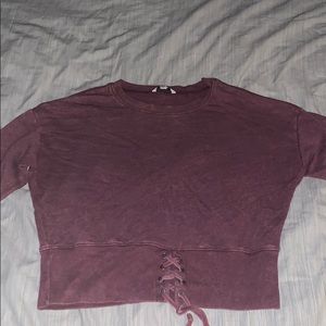 Long sleeve crop
